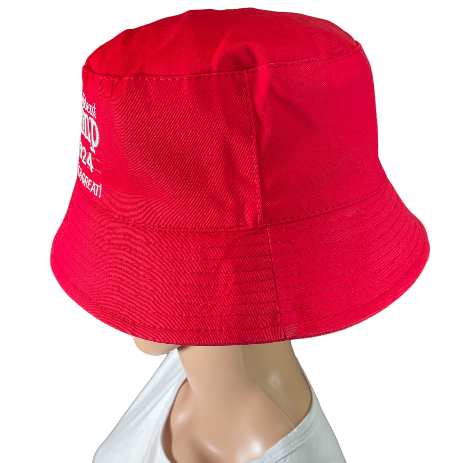 ON SALE!! President Donald TRUMP Bucket Red Hat MAGA Keep America Great Again