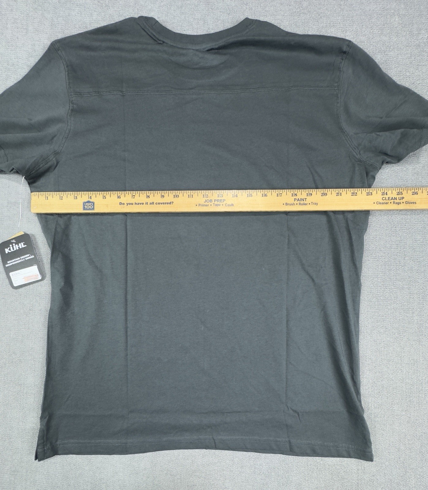 Kuhl Shirt Men Extra Large Cotton Gray Hiking Trek Mountain Logo New