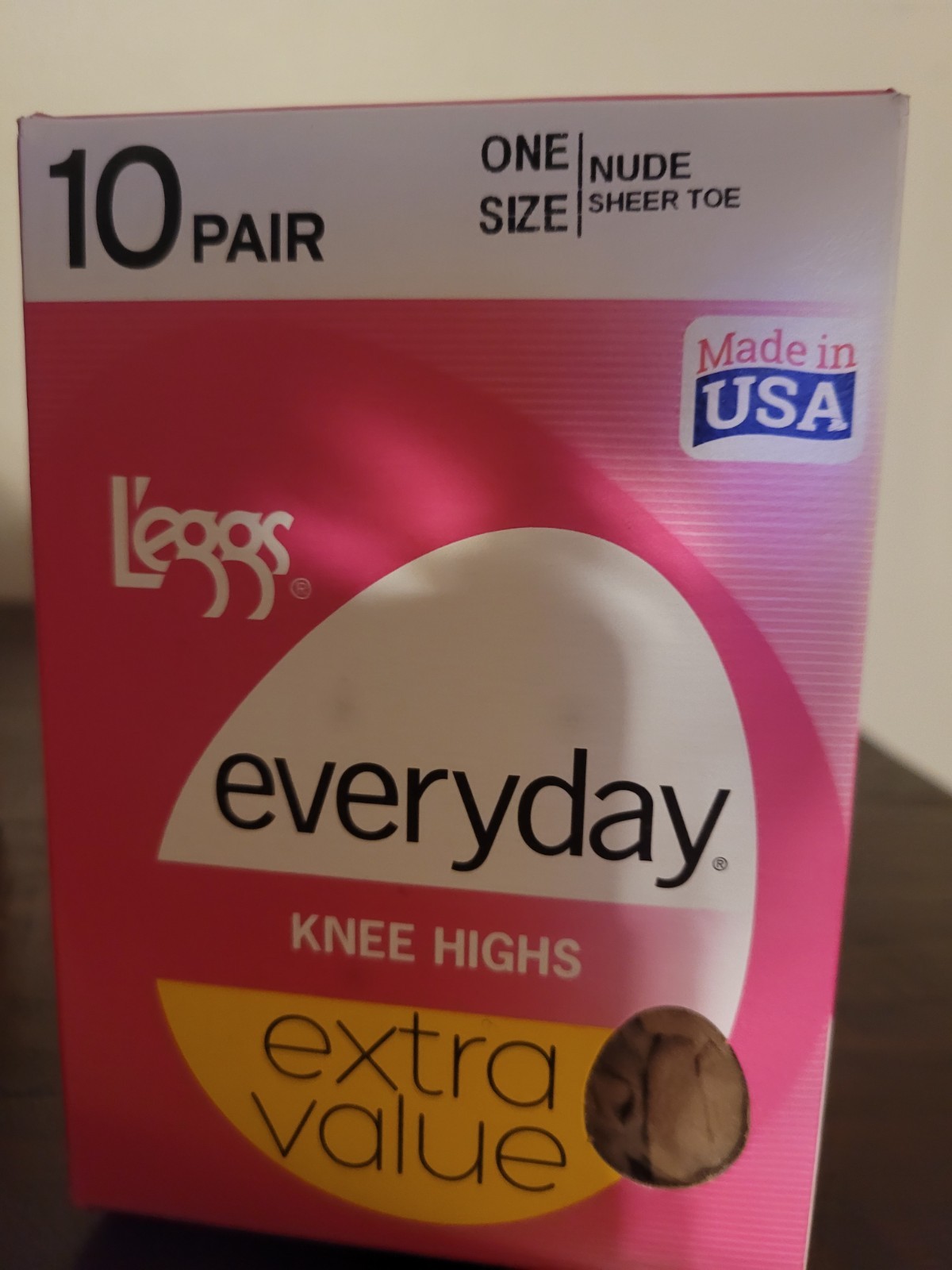 2 L’eggs Everyday Knee High stockings Nude Sheer Toe One Size 20 pair total