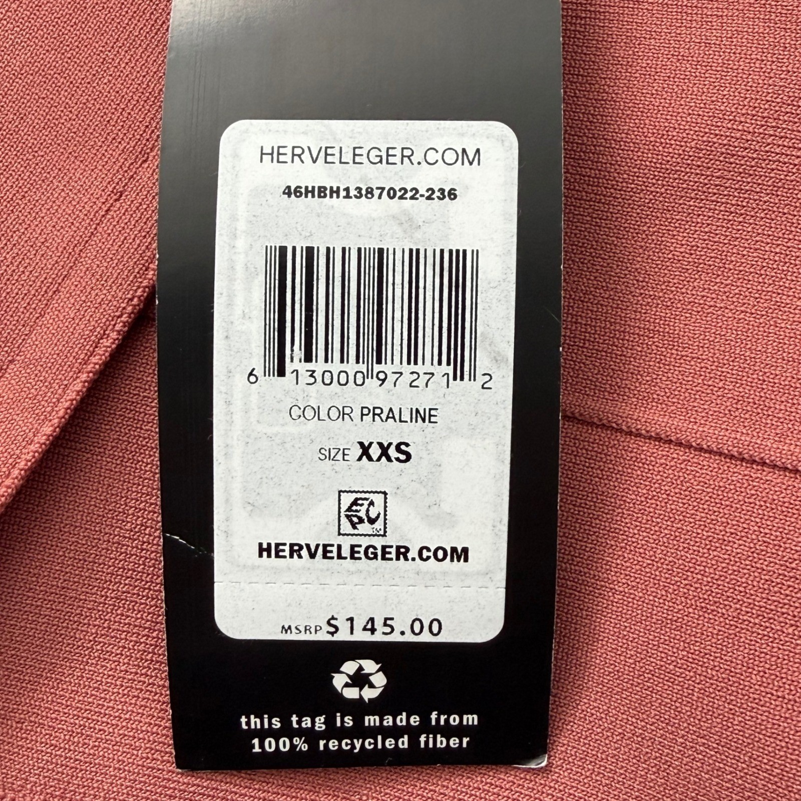 Herve Leger Praline Pink Bandage Criss Cross Crop Top XXS NWT Party Girlhoodcore