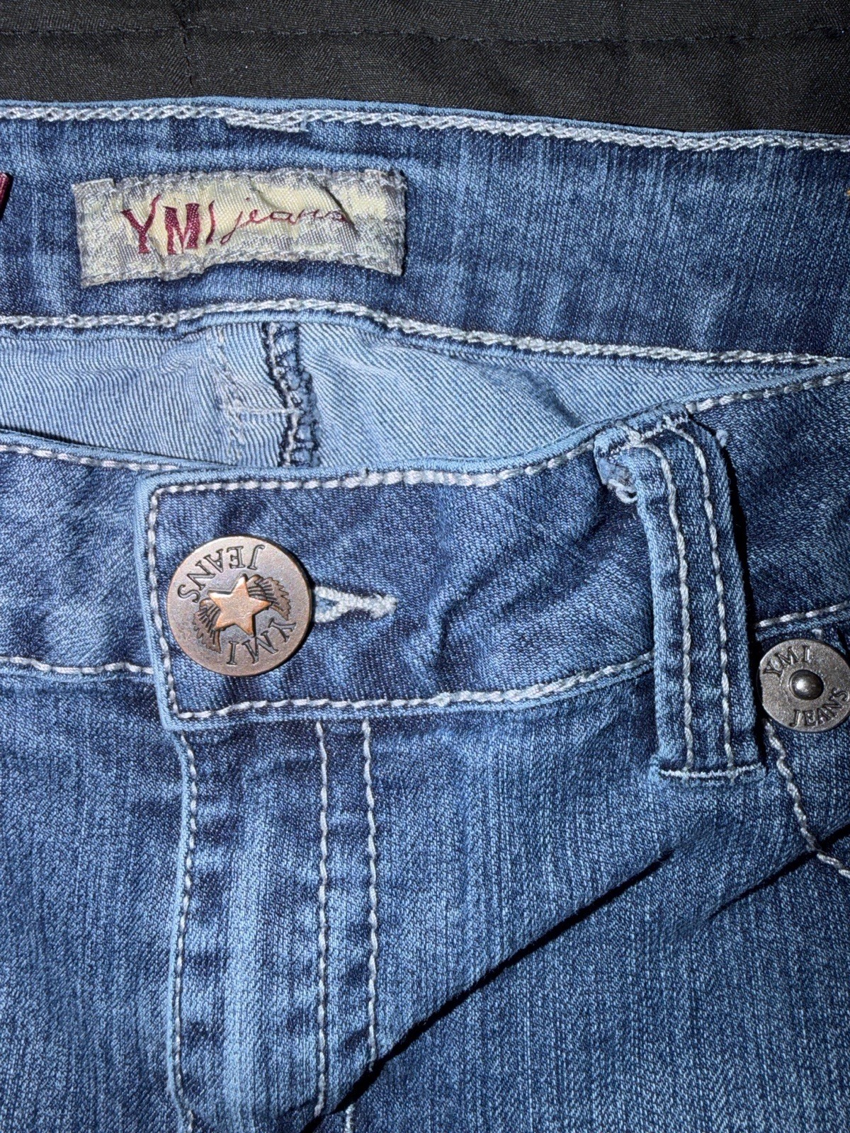 Bootcut Denim Women’s Size 15 Blue Mid Rise Cotton Blend