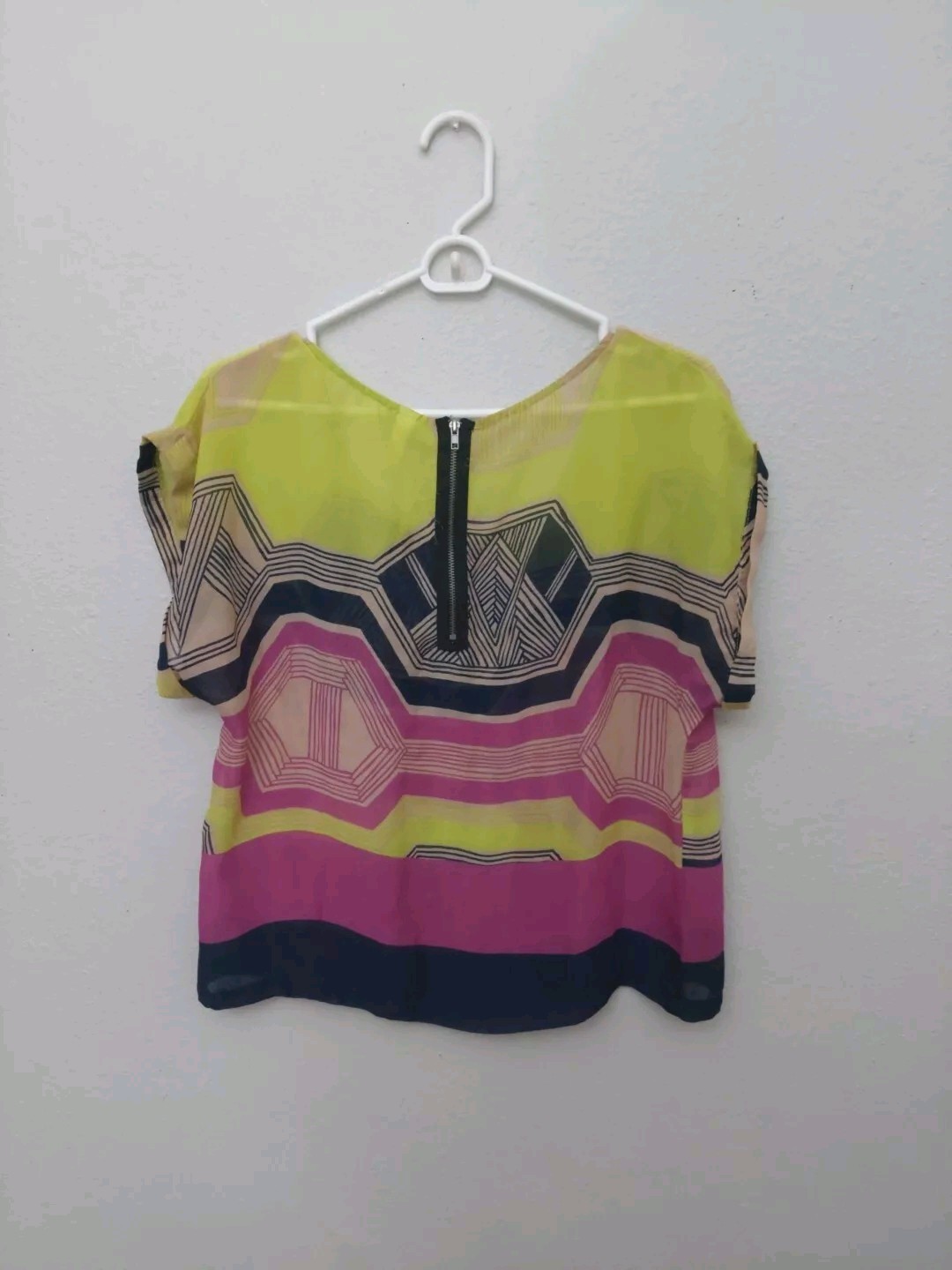 Xhilaration sheer blouse womens