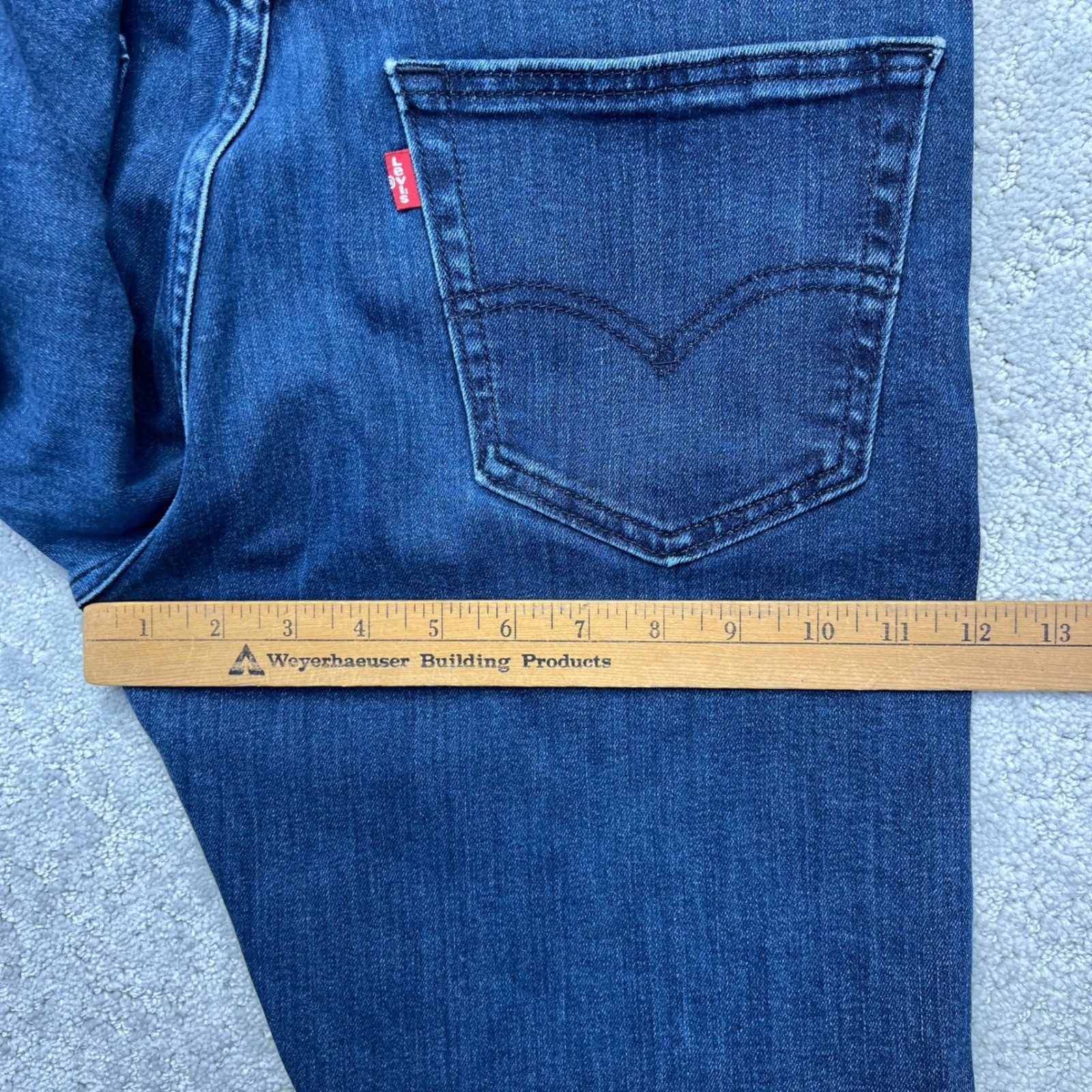 Levis 502 Jeans 33×30(34×28) Regular Taper Blue Denim Stretch All Seasons Tech