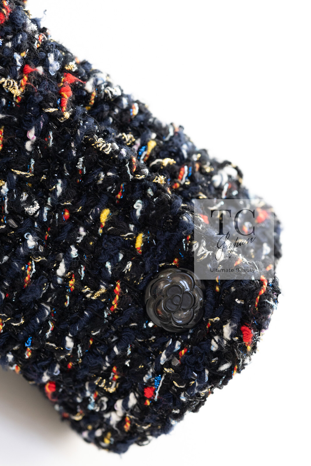 $4.8K CHANEL 15A Black Multicolor Cotton Zipper Fantasy Tweed Jacket 40 US8