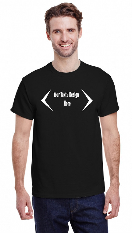 DTG printing Your Custom Pictures on Black Unisex T-Shirt
