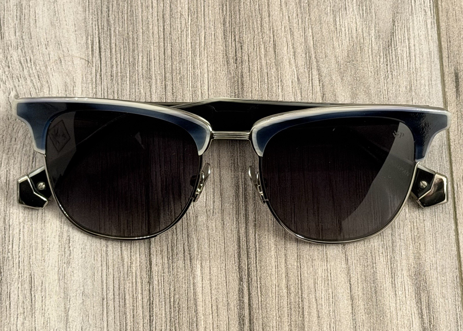 ($860) NWOT John Varvatos Limited Edition Artisan Sunglasses (Blue Horn)