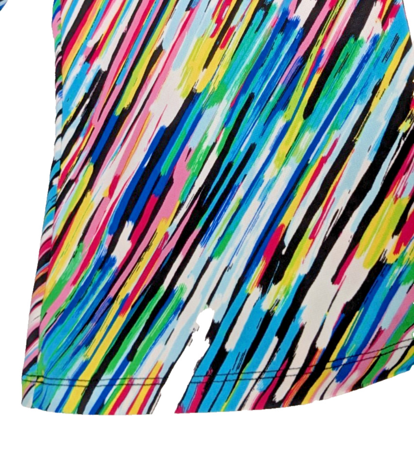 RAFAELLA Plus Top SIZE 1X Bright Stripe-Side Tie-Appears Unworn-Great