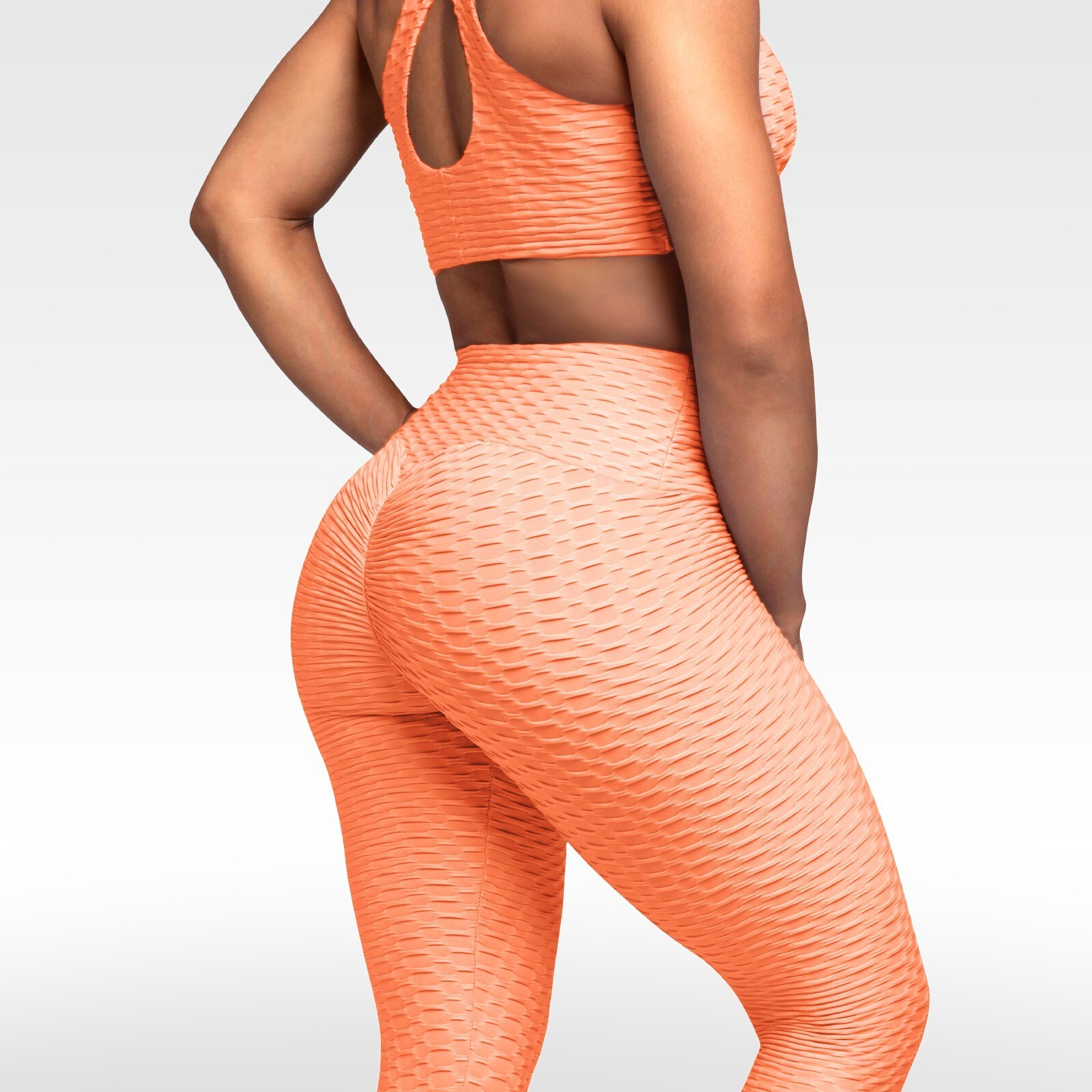 Women’s Butt Lifting Textured High Waist Ruched Scrunch Yoga Workout leggings