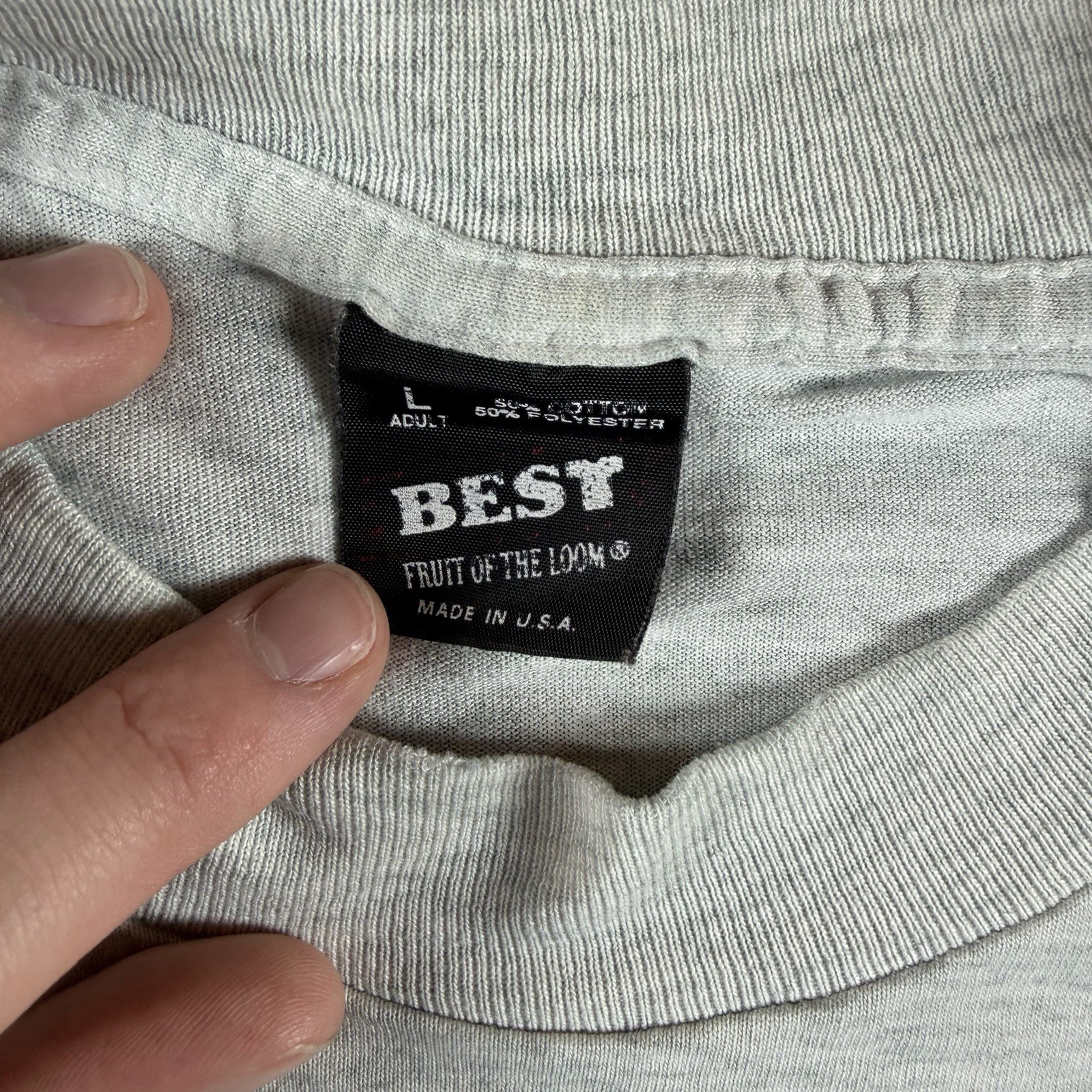Vintage T-shirt Men’s Large Gray Skunk Beer USA Single Stitch Graphic Trucker