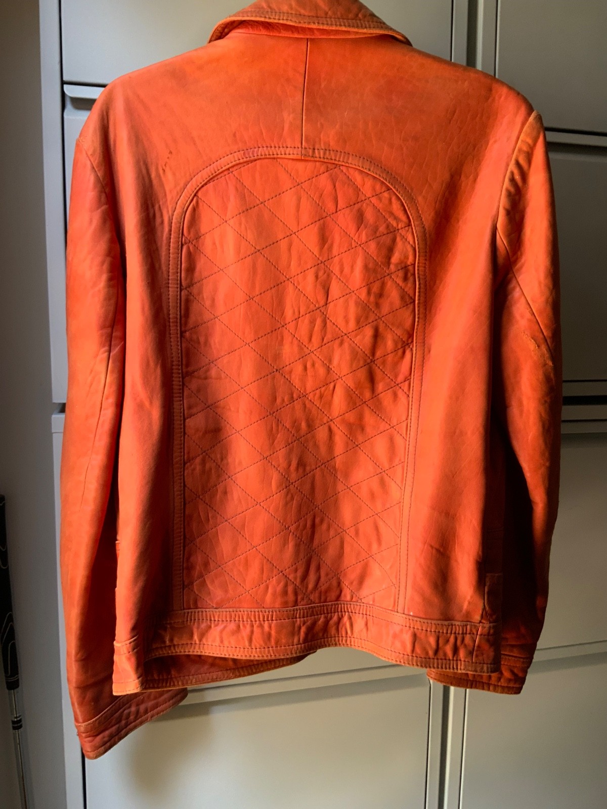 vintage leather motorcycle jacket men