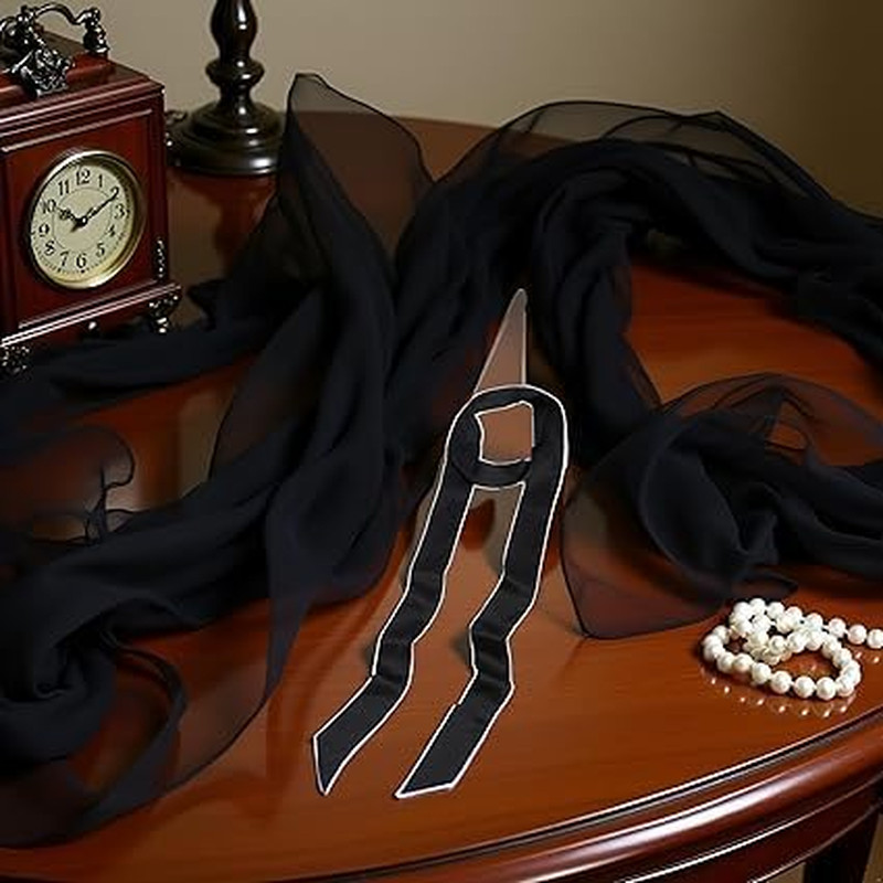 Black Satin Ribbon Belt Long Chiffon Sash Waist Belt for Bridal Wedding Dress Be
