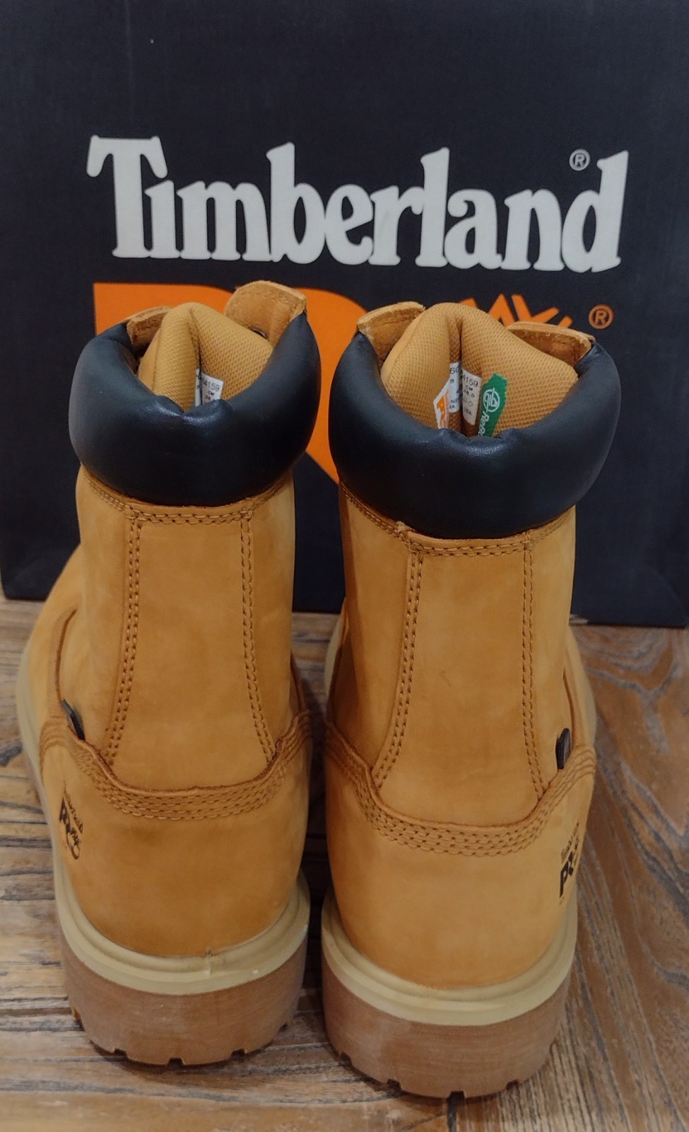 NEW Timberland Pro DIRECT ATTACH 8 Inch Men’s Sz 9.5M Wheat Soft Toe WP Boots