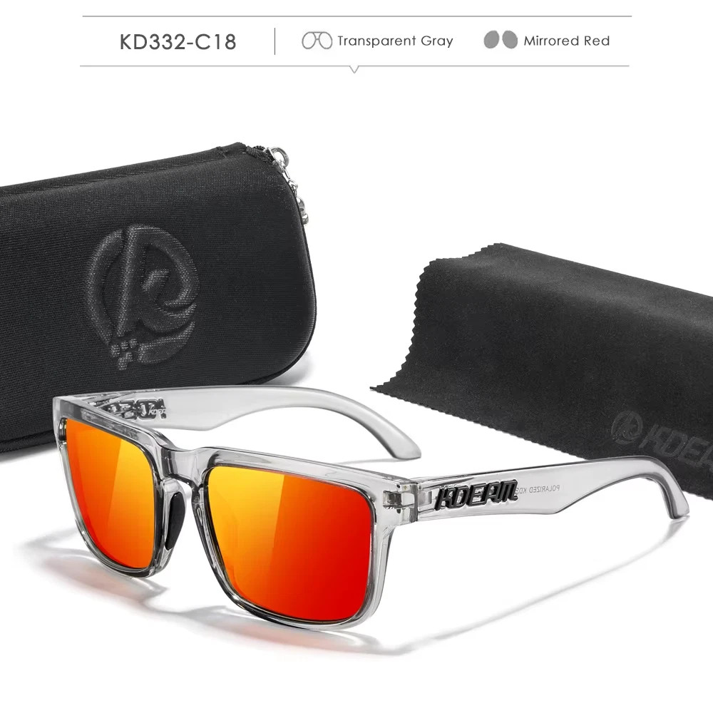 KDEAM Photochromic Polarized Sunglasses Men Women UV400 Sport Eyewear with Case