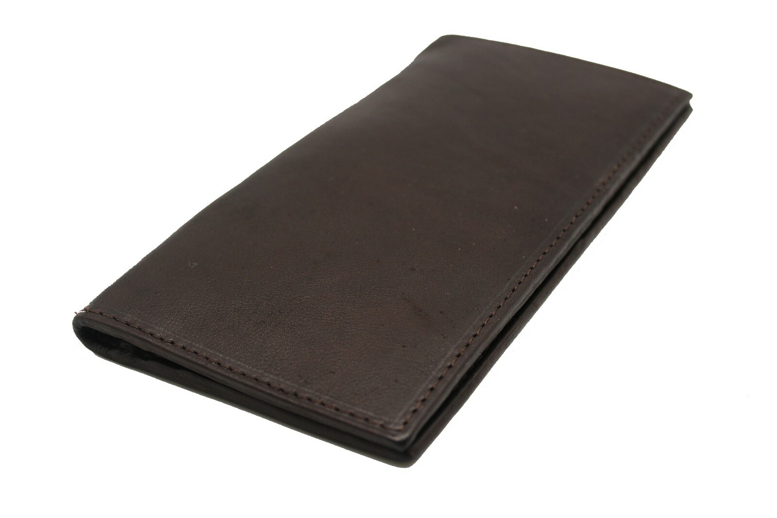 Genuine Leather Checkbook Bi-fold Wallet for Men 16 card for Him & Her Bill slot