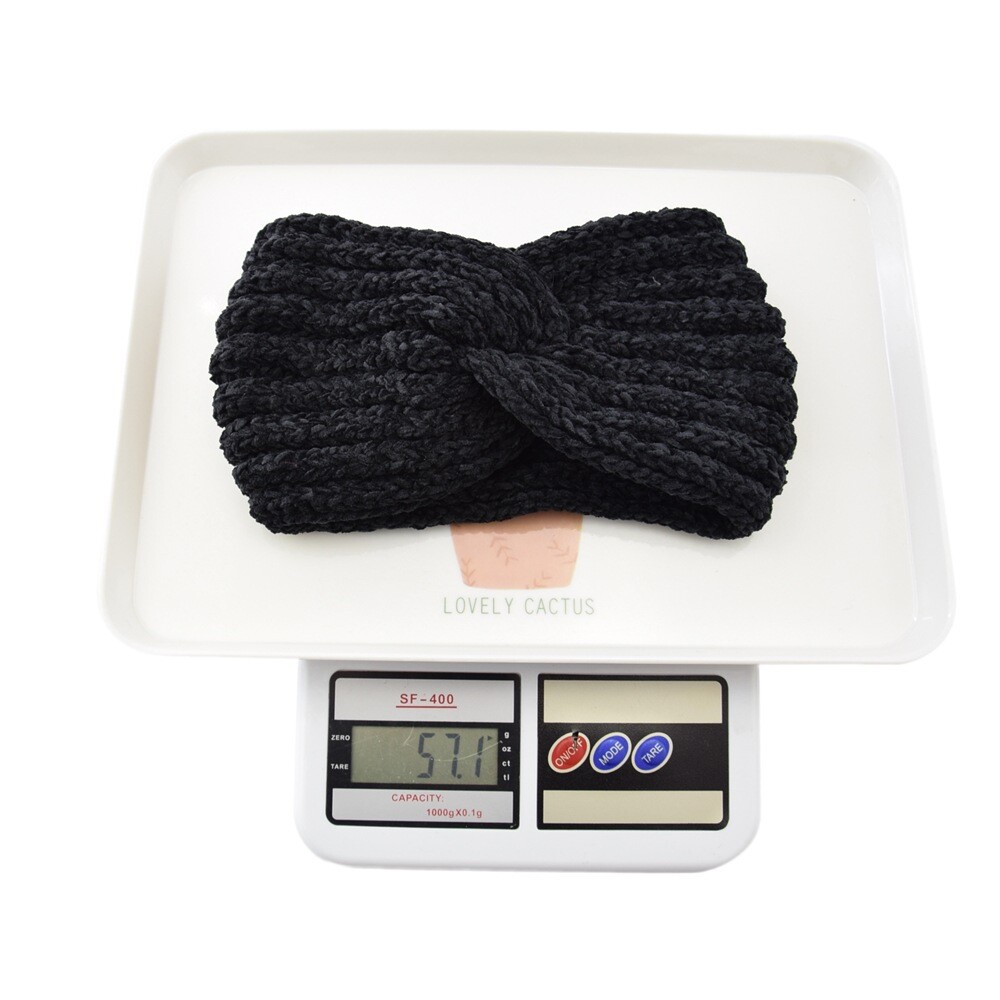 Women Winter Knitted Crochet Knotted Wide Headband Ear Warmer HeadWrap Turban