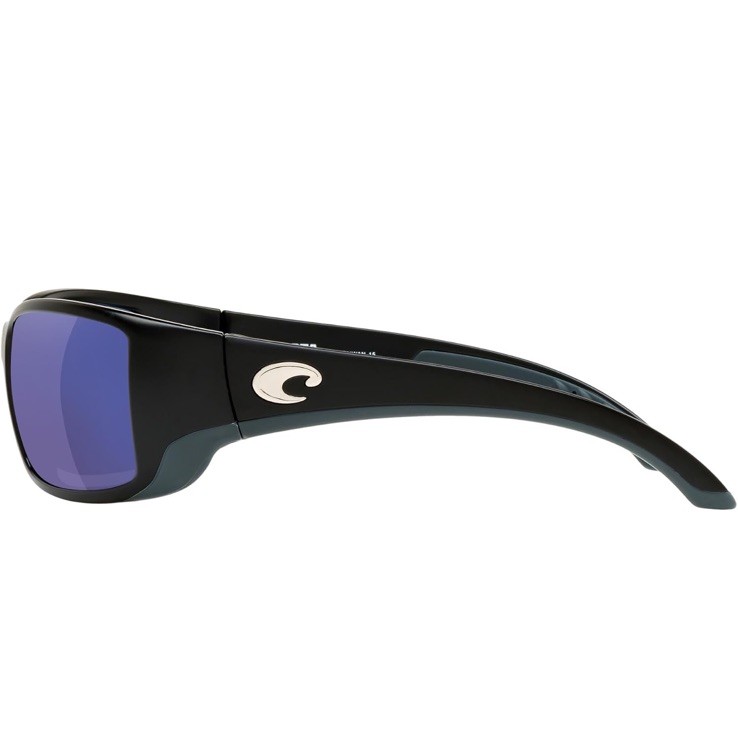 COSTA DEL MAR shiny black/gray HAMMERHEAD polarized 580P sunglasses NEW!