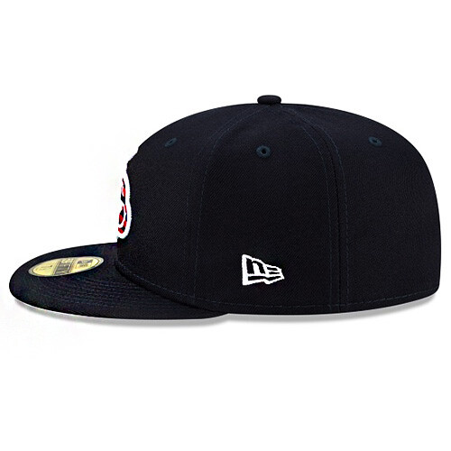 New Era Trenton Thunder Navy 5950 Fitted Hat MILB Official 4th July USA Edition