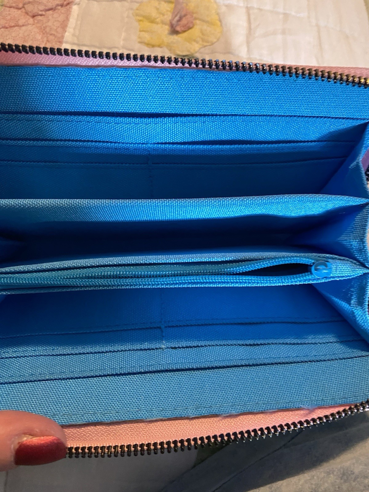 Simply Southern Wallet With wrist strap. Zip Closure