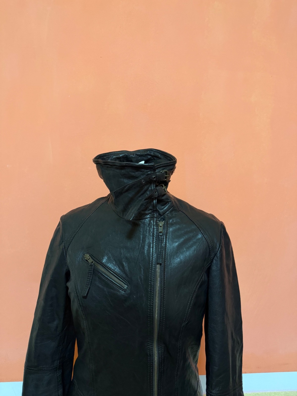 Womens GORGEOUS***ALL SAINTS BELVEDERE LEATHER JACKET UK14