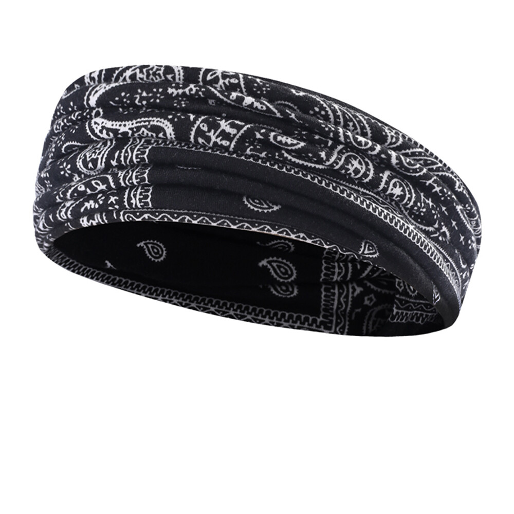 Women/Men Yoga Sports Wide Headband Elastic Boho Hair Band Head Wrap Wristband