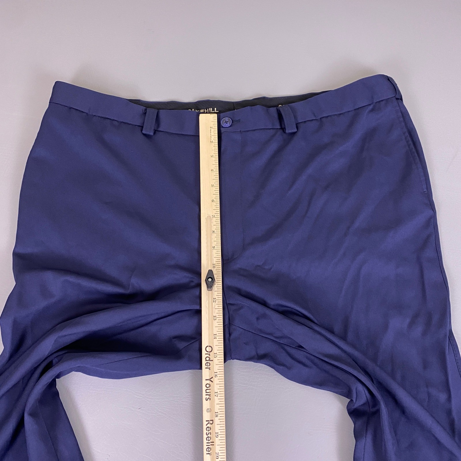 Oak Hill Dress Slacks Men’s 48×28 Big and Tall DXL Navy Blue Flat Front Trousers