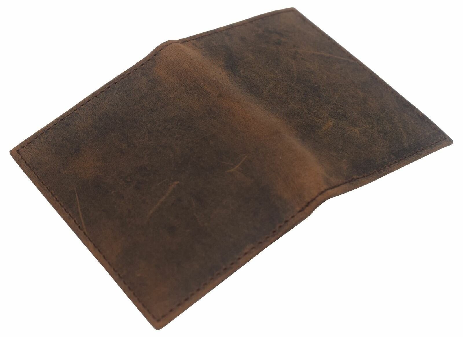 Slim Thin Genuine Leather 2 ID Window Mini Wallet Holder Bifold Driver’s License