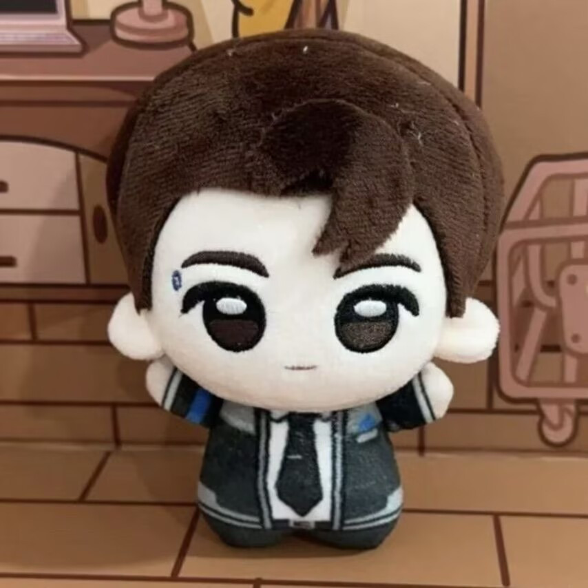 10cm ‌Detroit: Become Human Connor Plush Doll Toy Plushie Pendant Keychain