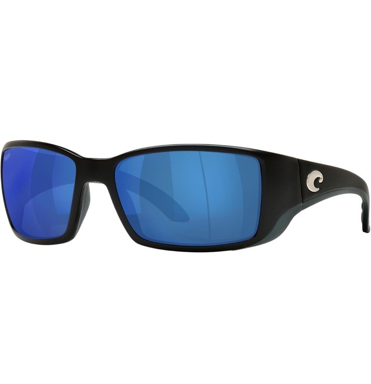 COSTA DEL MAR shiny black/gray HAMMERHEAD polarized 580P sunglasses NEW!
