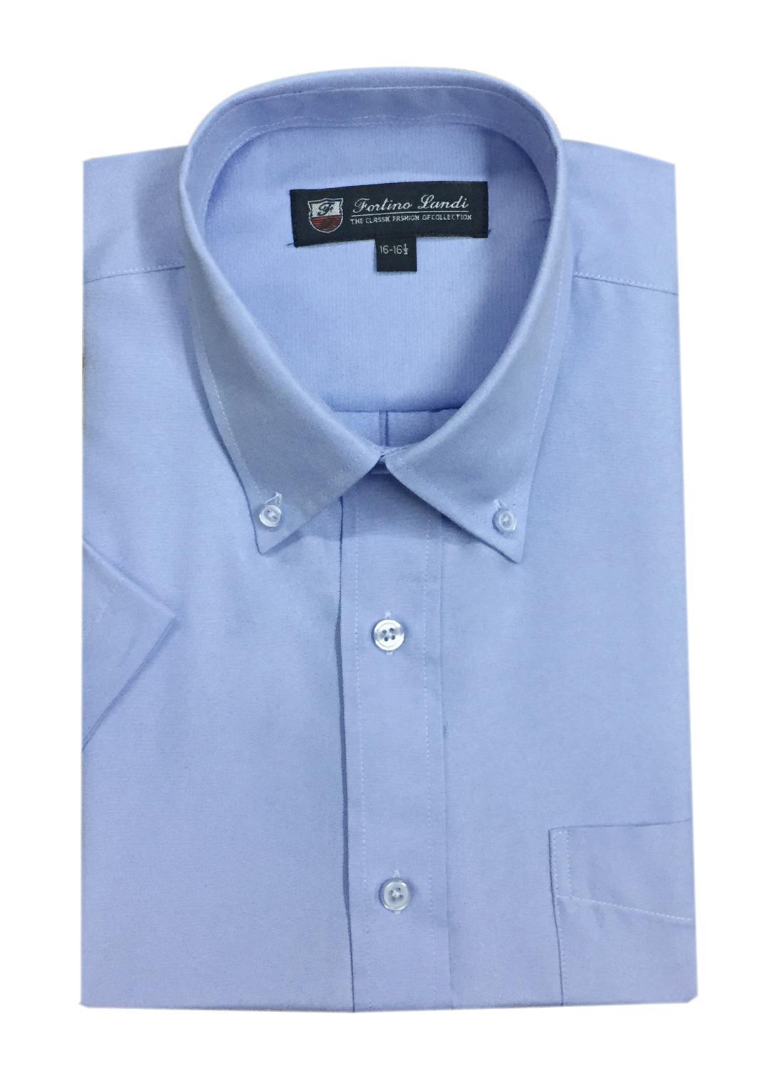 Men’s Short Sleeve Button Down Shirts Cotton Blend Oxford #SG02BS