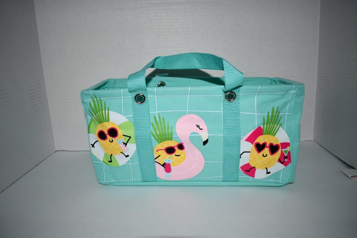 Thirty One TINY Utility Tote in Pineapple Pool Party NWT