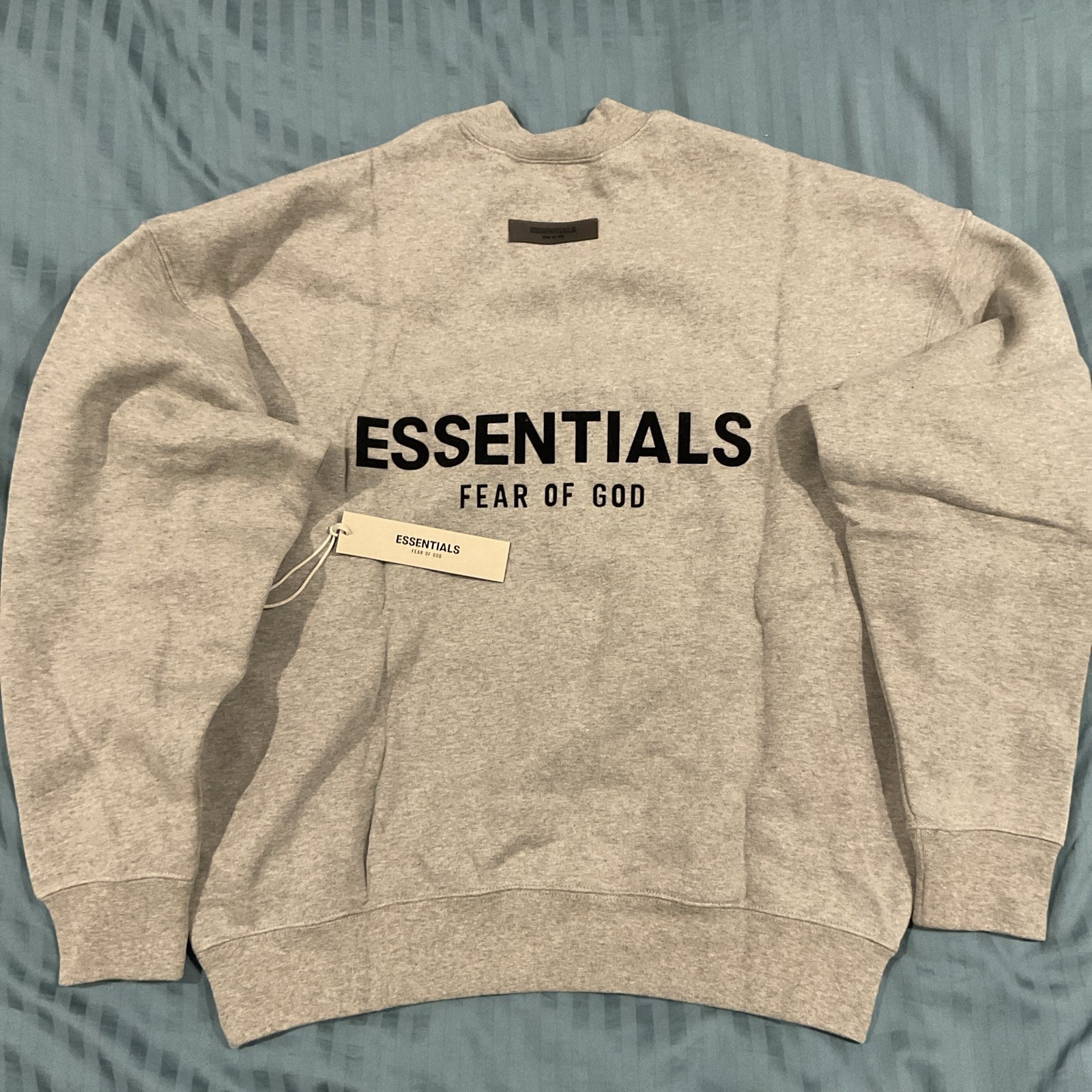 Essentials Fear Of God Sweatshirt Dark Oatmeal (Medium)