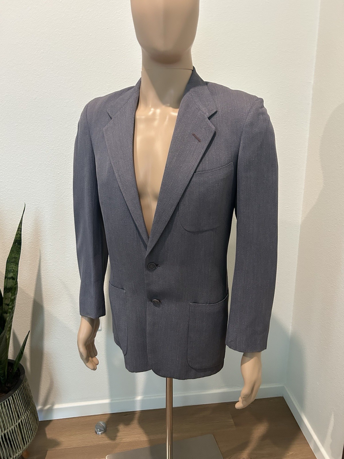 Vintage 40’/50’s Steel Blue Fleck Suit Rockabilly