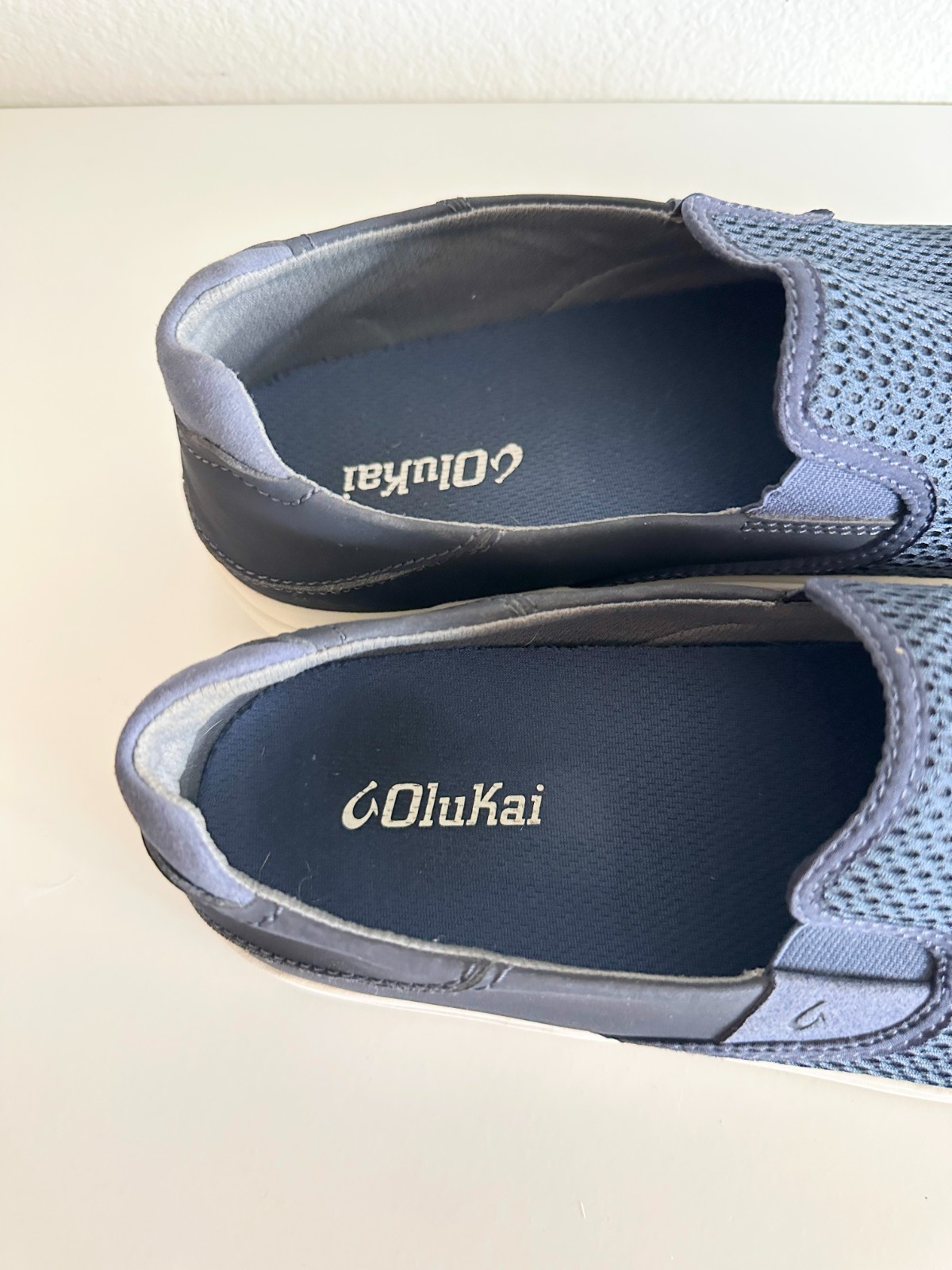 OLUKAI Lae’ahi Men’s Pavement Slip On Sneakers Convertible Blue Depth Men’s 10.5