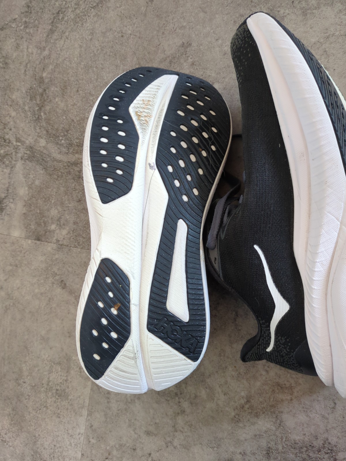 Hoka One One Mach 6 Women’s Running Shoes 8B Black Grey White