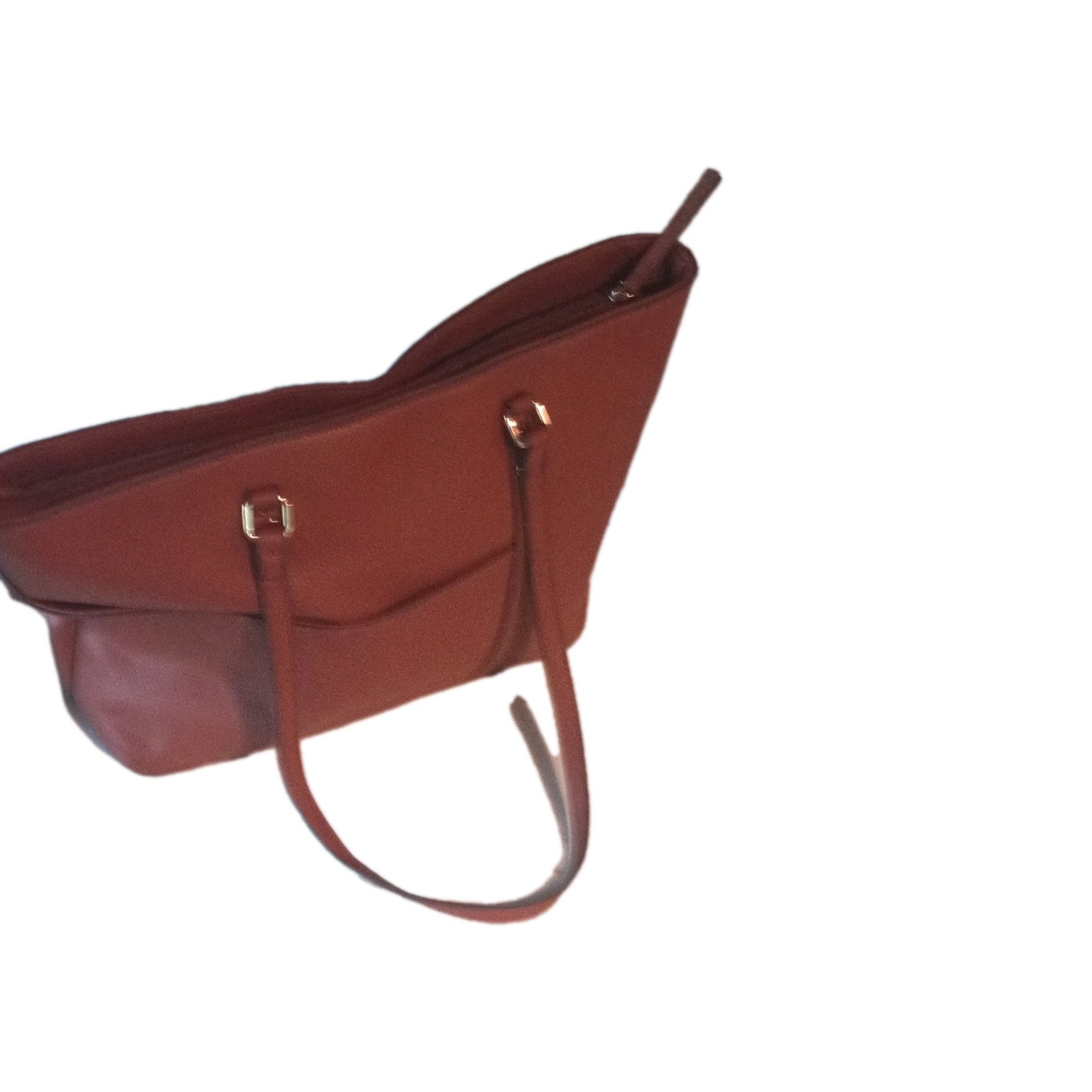 Sergio Valentino Women’s Medium Brown Pebbled Zip Shoulder Bag w/ Coin Purse