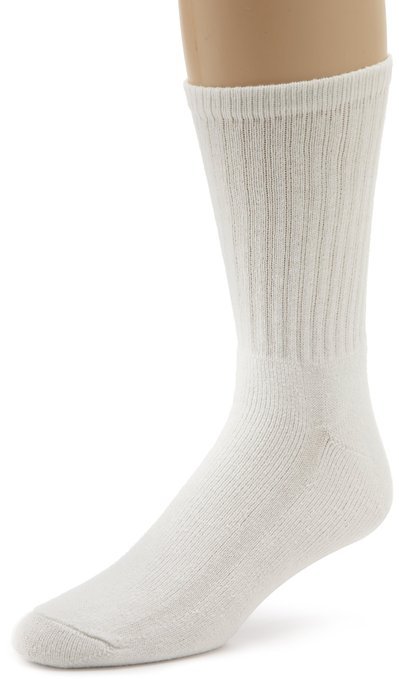 Davido men’s socks crew 100% cotton made in Italy 12 pairs white 10-13 causal