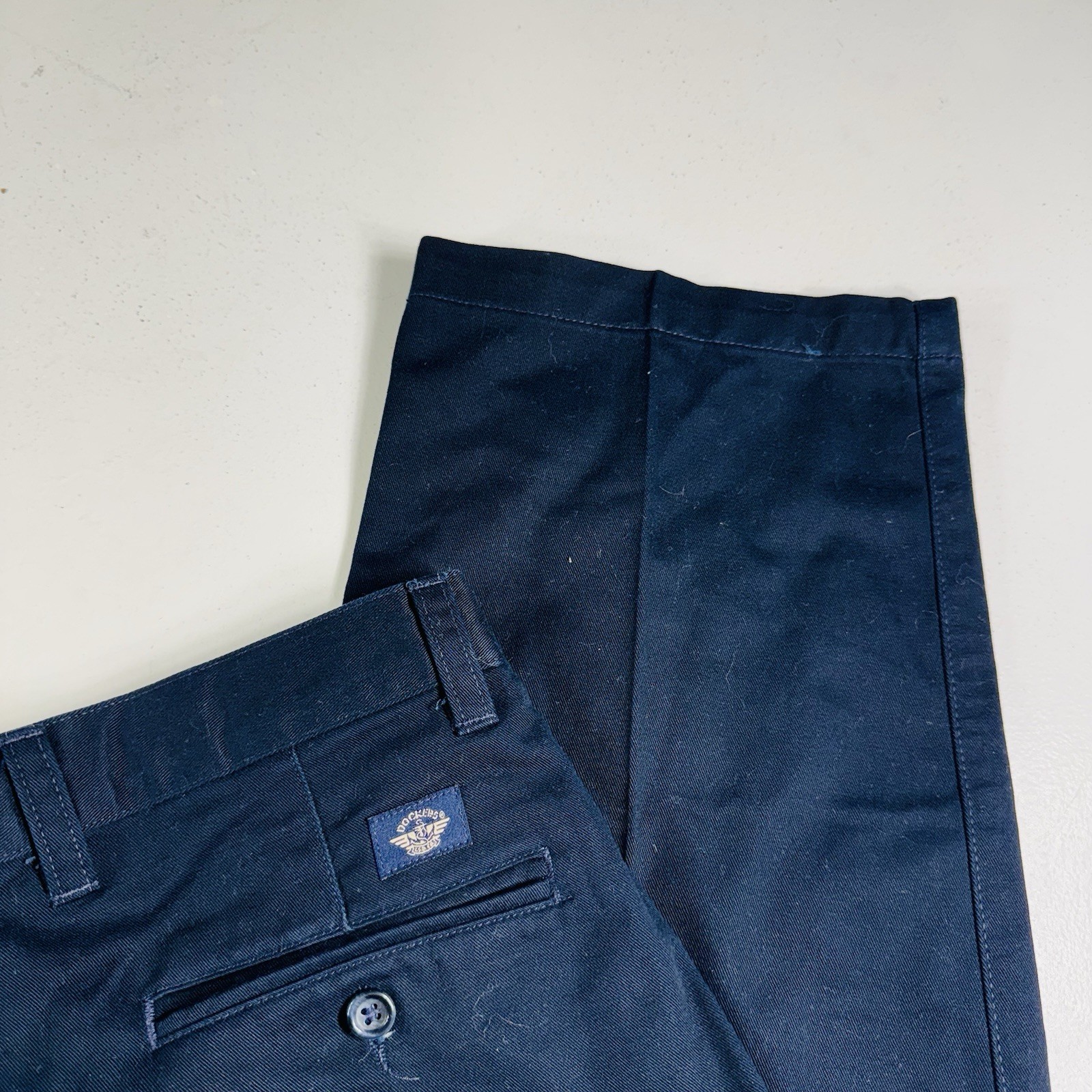 Dockers Dress Pants Navy Blue Pleated Men’s Size 35×30