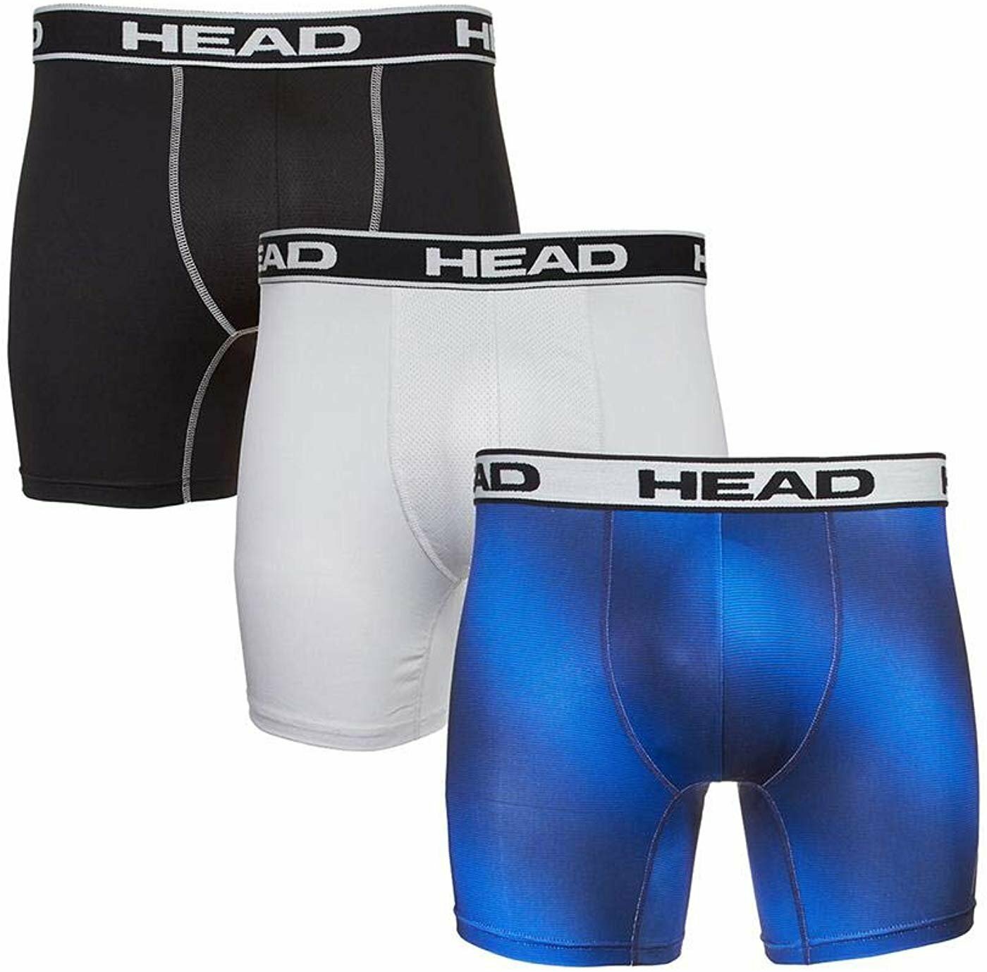 HEAD Mens Boxer Briefs -Performance or Cotton Stretch 12-Pack Tagless S-5XL