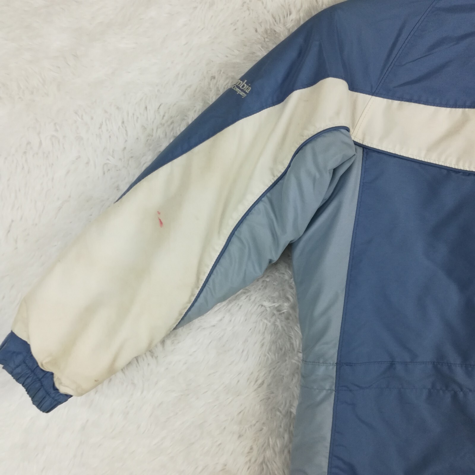 Columbia Girls Jacket Insulated Blue Full Zip Pockets Youth 7/8