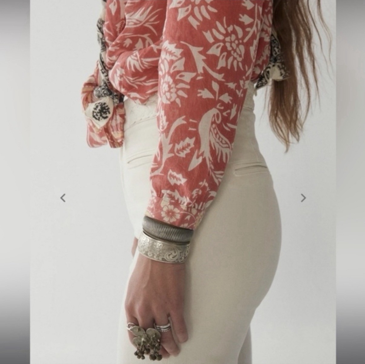 Maison Hotel Bruna Blouse/Shirt Palm Rosso Print Medium 100% Cotton slow fashion