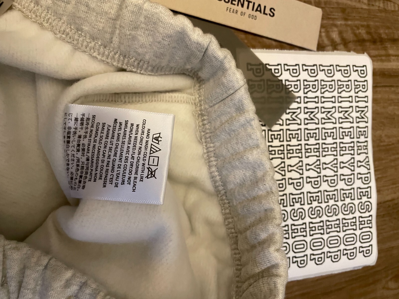 NEW Fear of God Essentials Set Hoodie & Sweatpants Light Oatmeal Size XXS-XL