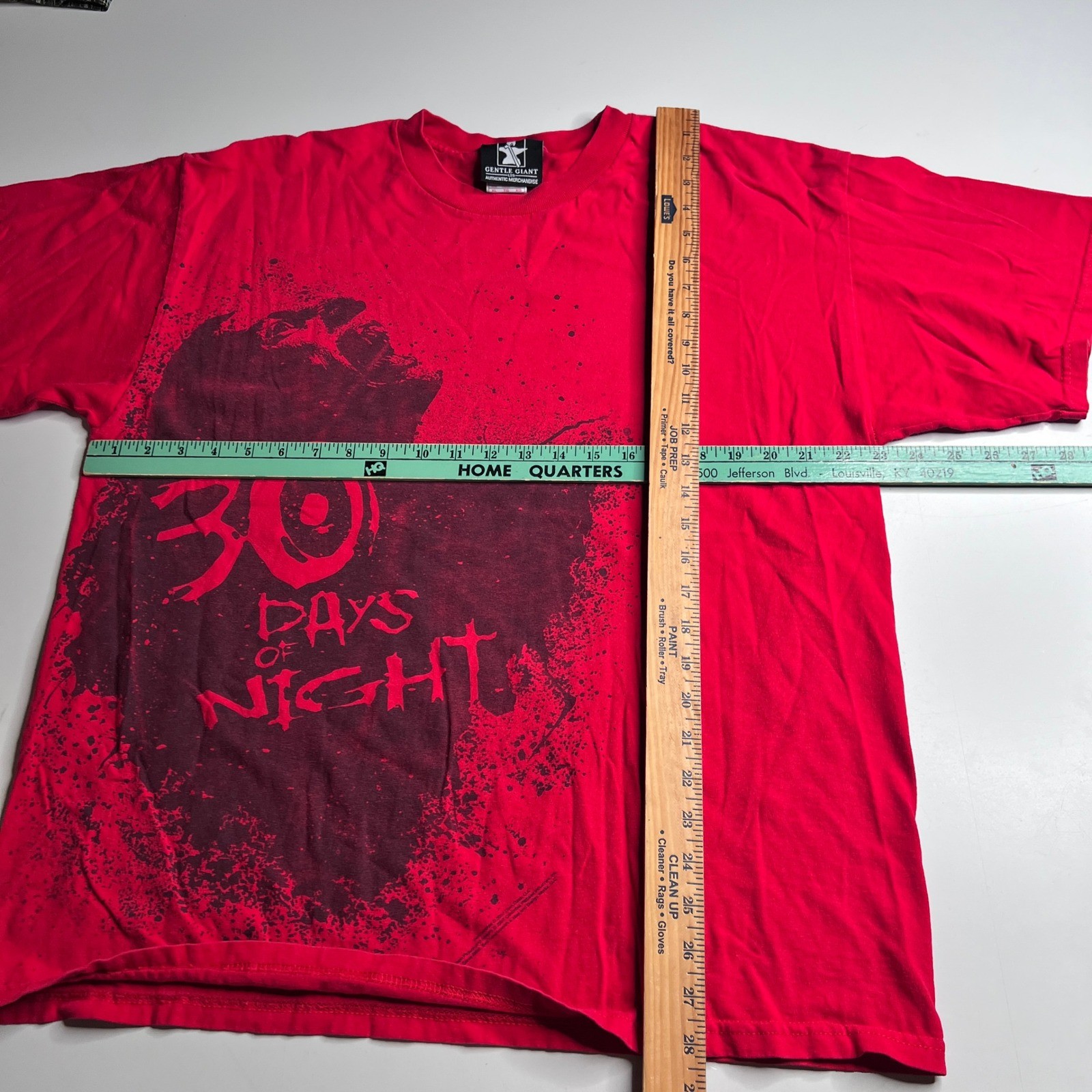 Vintage 2007 30 Days of Night Movie Promo T-Shirt Mens XL Red Horror Vampire Tee
