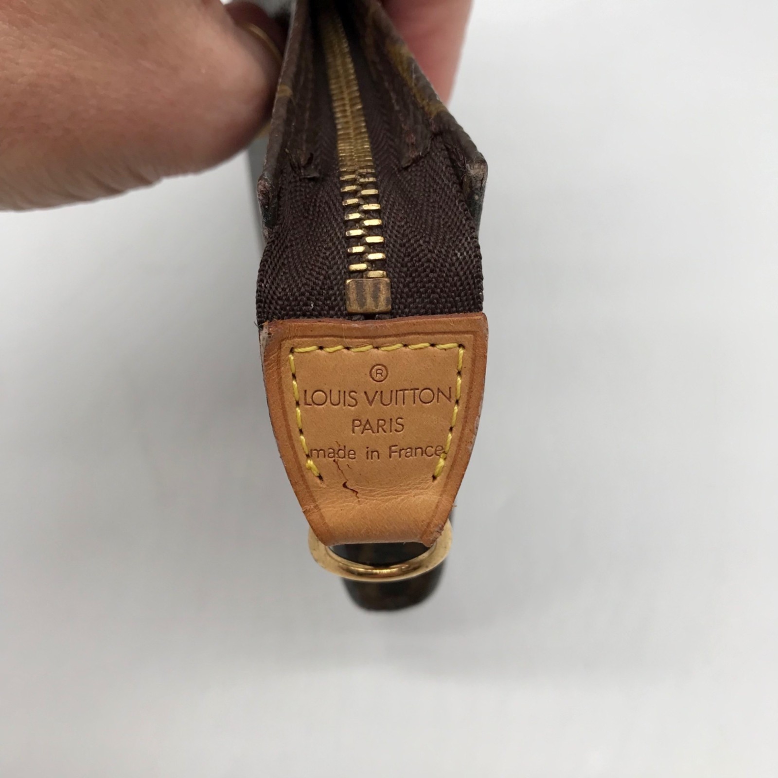 Louis Vuitton Brown Monogram Leather Pouch