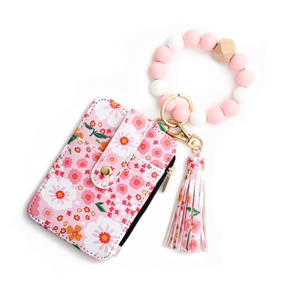 Women’s Tassel Wristlet Keychain – Wallet & Card Case in One, Christmas gift