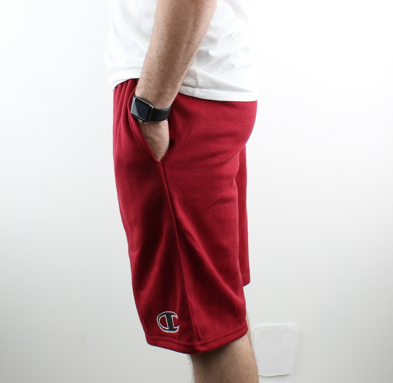 Champion Men’s Graphic Powerblend Shorts Applique Logo Fleece Short GF38HY07972