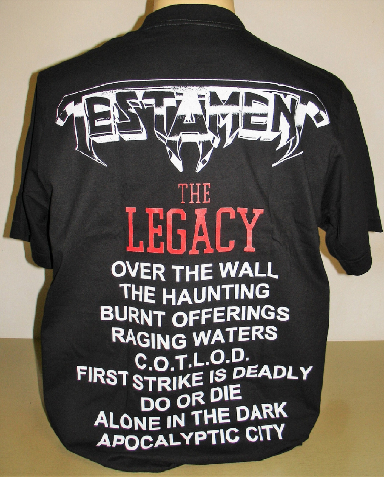 Testament The Legacy T-Shirt Size S M L XL 2XL 3XL Thrash Metal Band XXL XXXL