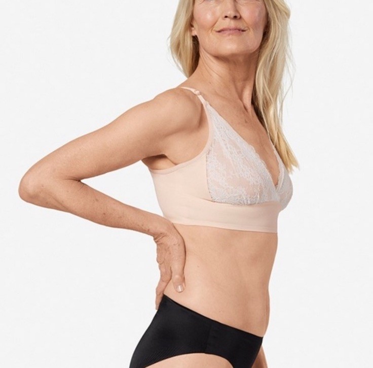 NEW Ruby Ribbon Second Skin Size 32 Nude Pale Retired Demi Demiette Bralette