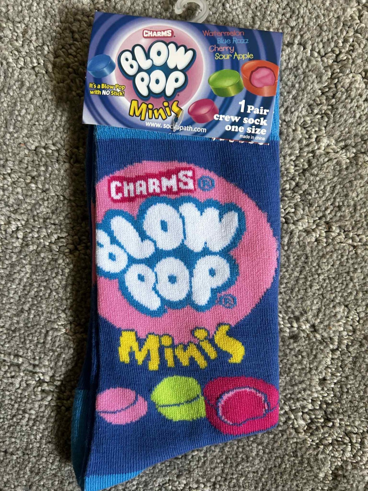Novelty Crew Crazy Colorful Socks Candy Sweets Hot Tamale Bubble Gum Tootsie Pop