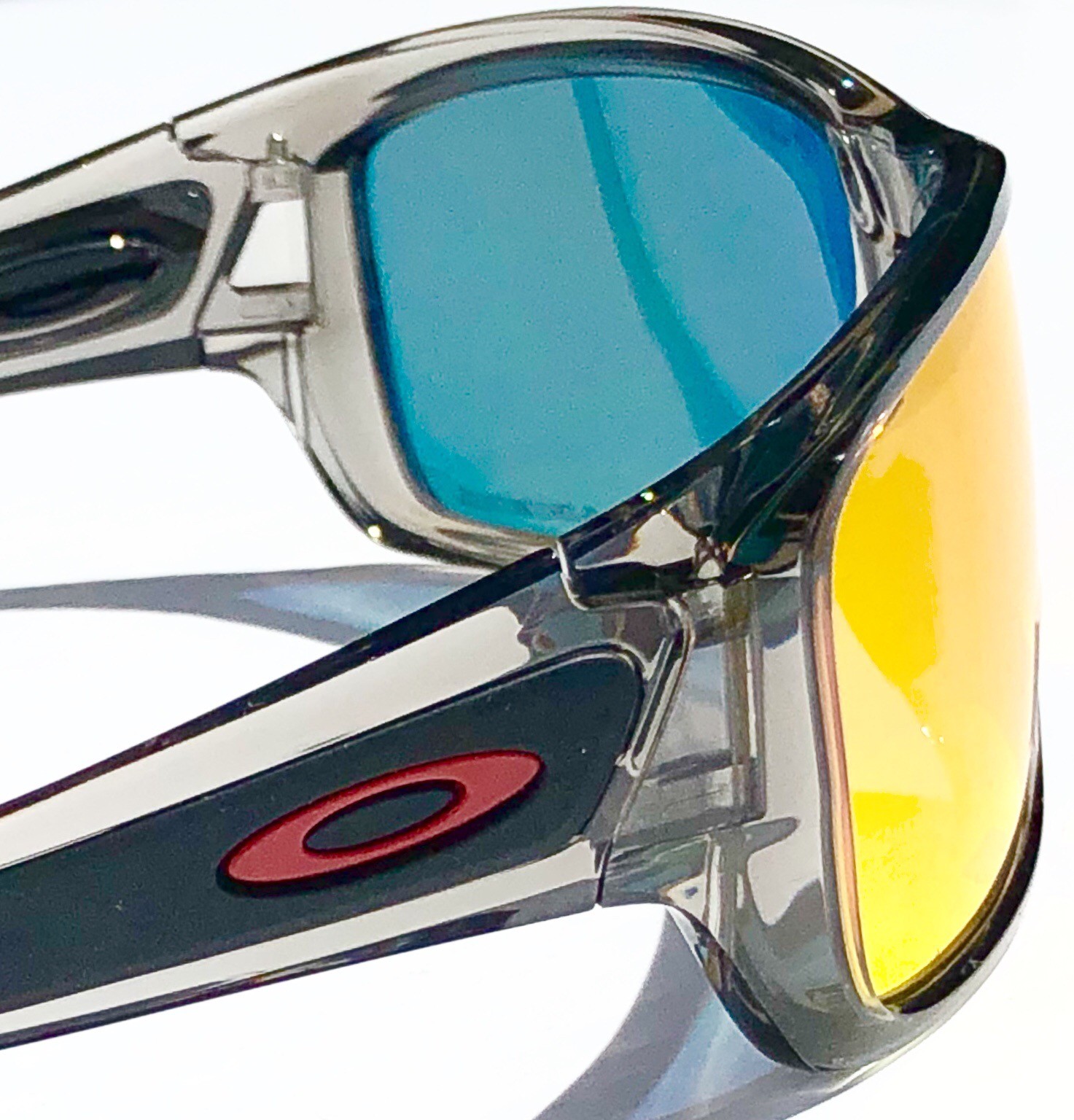 NEW Oakley TURBINE Grey Smoke POLARIZED PRIZM Ruby Iridium Sunglass 9263-57