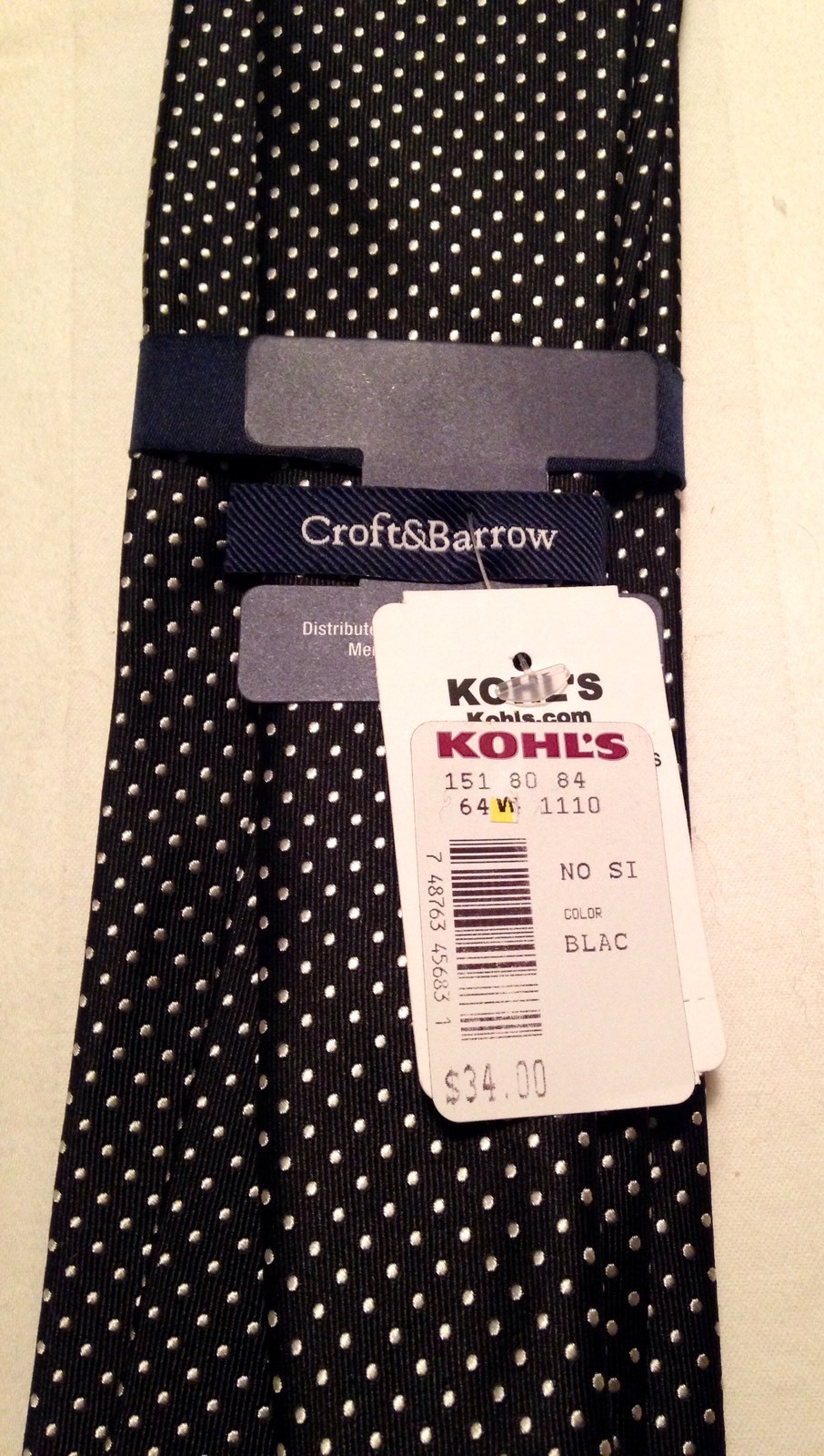 Croft & Barrow Silk Neck ties Classic (57in-60in)